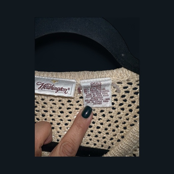 Worthington Beige Knit Crew Neck Sweater - Picture 3 of 5